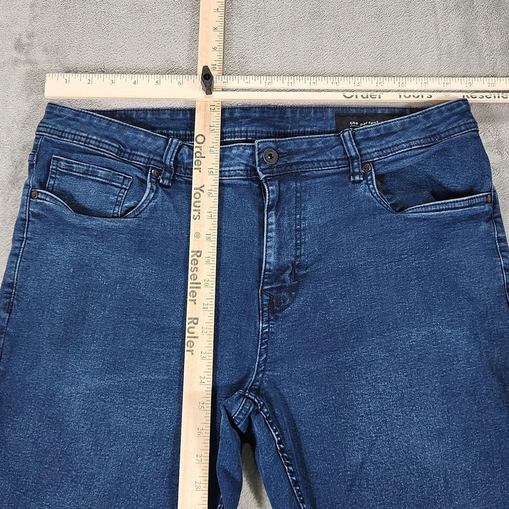 The Perfect Jean NYC Jeans Mens 38x28 Blue Athletic Fit Stretch Denim Pants